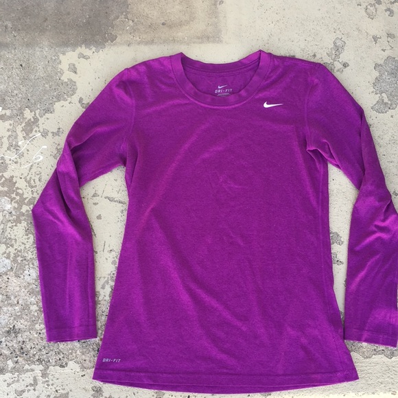 Nike Tops - Nike Dry fit purple longsleeve shirt